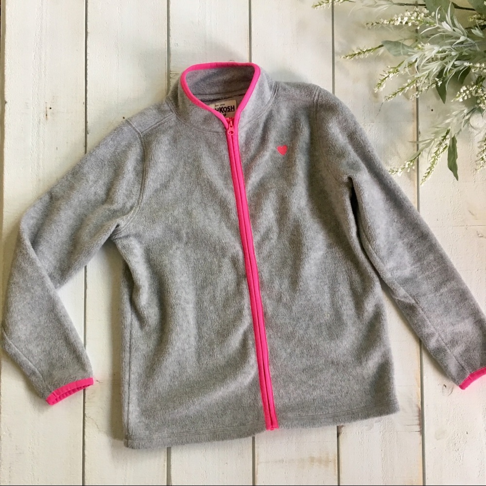 Osh kosh girls 12 zip up fleece